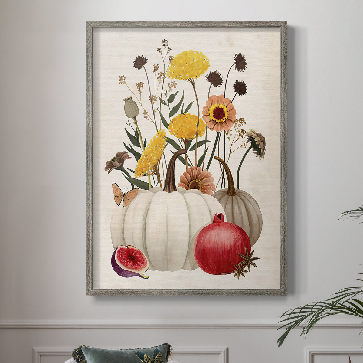 Lark Manor™ Fall Botanicals II Framed Print - Solid Wood | Wayfair