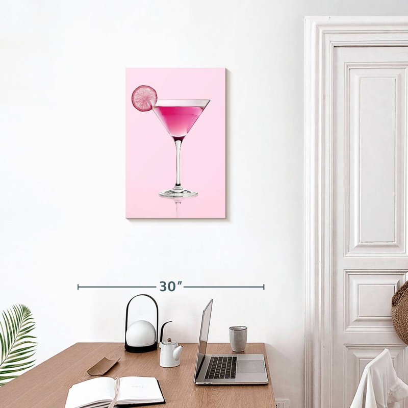 " Pink Martini " by SodaPopArt, 24" H x 16" W x 1.25" D