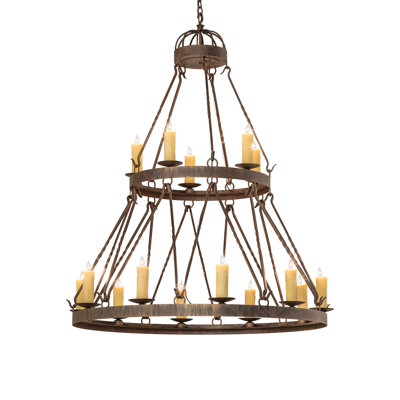 Lustre étagé unique à 15 lumières Botwith