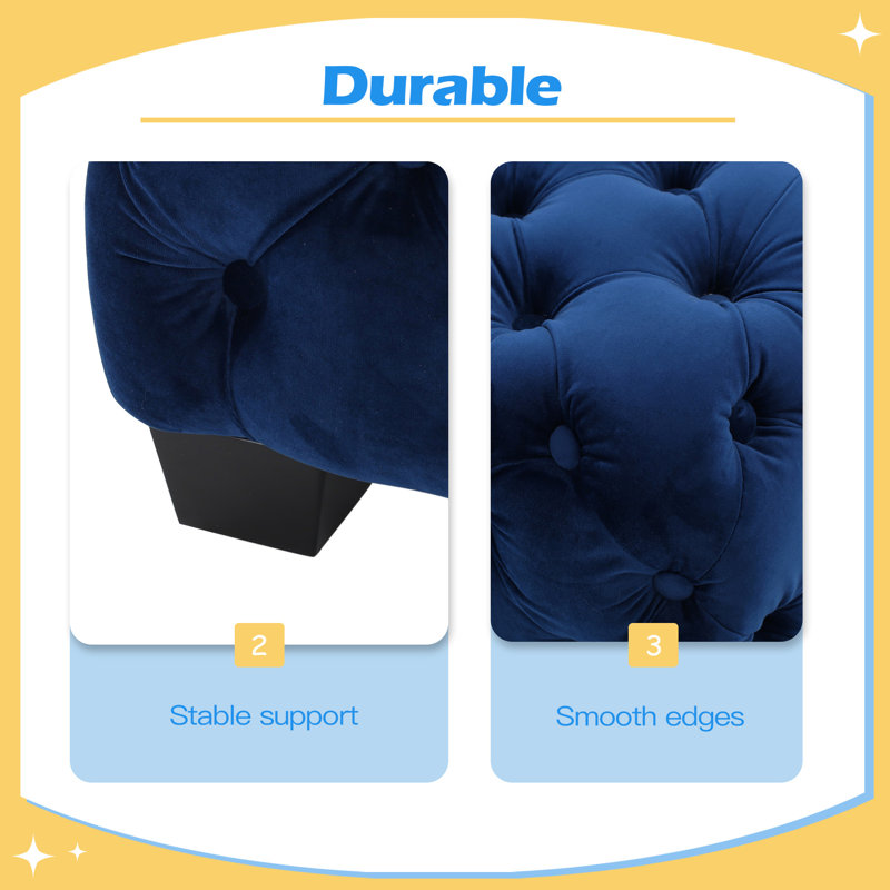 Durable / multifonctionnel OTTOMAN, Bleu