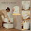1 pièce, armoire de chevet blanche, bois massif, style crémeux, usage domestique, petite chambre à coucher, ambiance haut de gamme, style de travail du bois rétro, armoire de rangement.-260386327