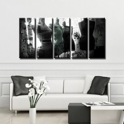 « urban mode vi », ensemble de 5 reproductions sur toiles tendues