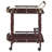 Merlot And Brass 2-Shelf Serving Cart
