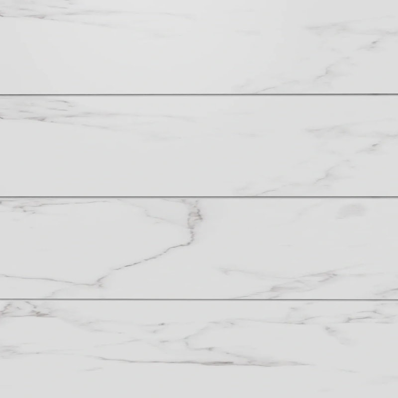 Marble Look White 3"x12" Ceramic Subway Tile – Wall Tile, Matte Finish, Rectangular, Indoor Use, STATUARY