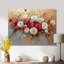 Fleurs sauvages et rose automne harmonie - roses, art mural-265232965-265233019-265233020