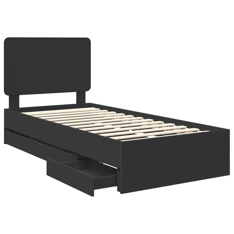 Bed, Black, Small Single (2'6)