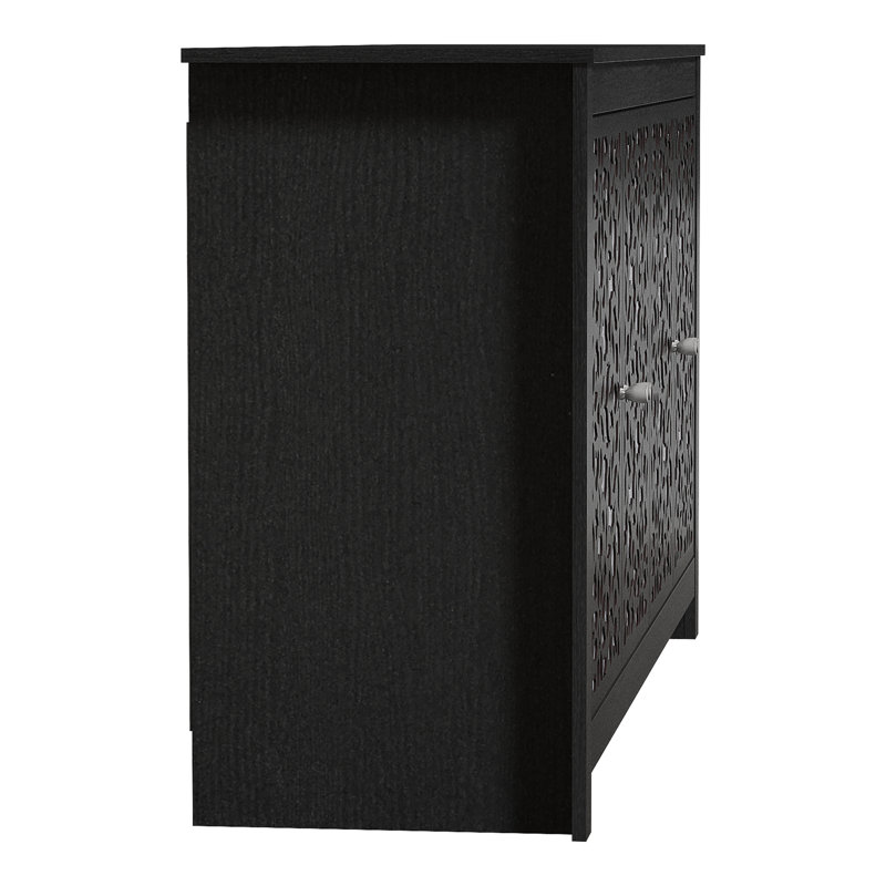 Ensemble de 2 commodes de rangement Arrastia, Chêne noir