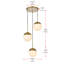 Luminaire suspendu en sphères groupées à 5 lumières Yearby-578039924-625552140-625552137