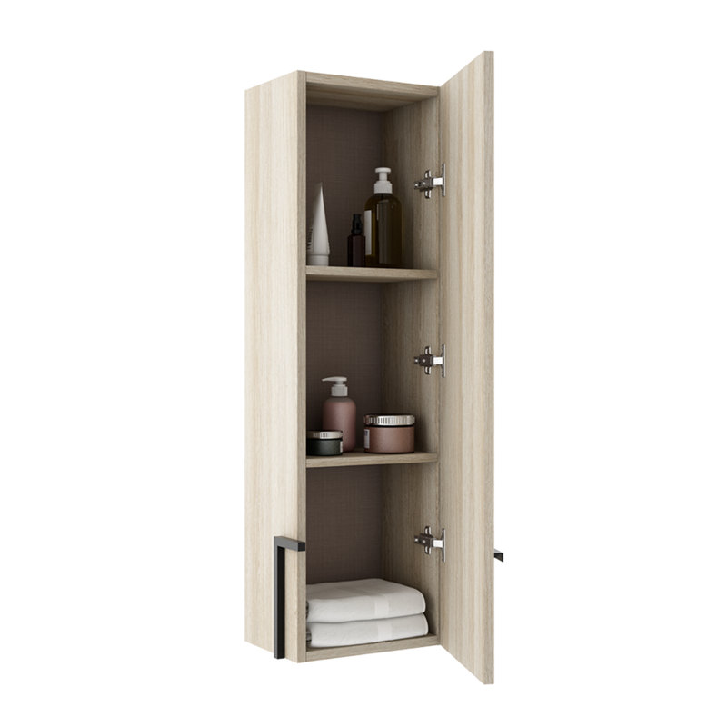 Armoire murale droite Zakhar - Chêne blanc, Chêne blanc