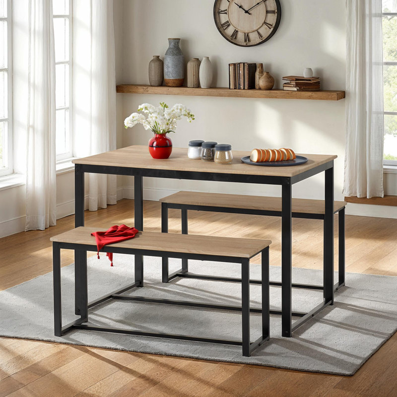 Mylena 4 - Person Dining Set, Oak