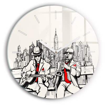 Glass Wall Clock