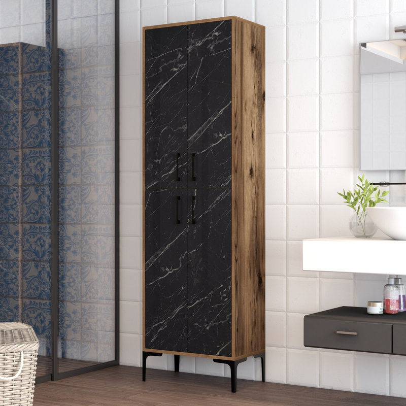 Adamina Freestanding Linen Cabinet