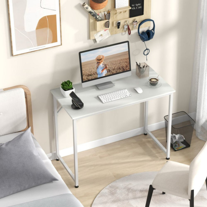 40 Inch Small Computer Desk With Heavy-Duty Metal Frame