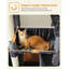 Arbre à chat Crawfordsville 71 po multi-usages, arbre à chat multi-niveaux avec condo, hamac, griffoir pour chat-809488515