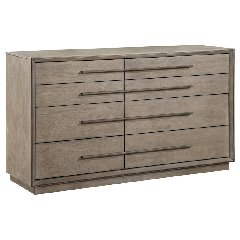 Commode 8 tiroirs, Taupe