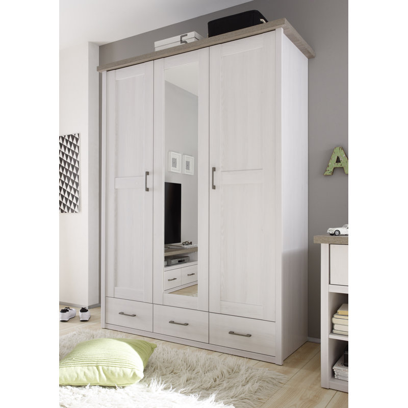 3 Door Manufactured Wood Wardrobe