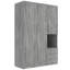 Armoire Charlie en bois avec tablettes, tringle et tiroirs-114392699