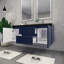 Castin 60" Wall-Mounted Double Bathroom Vanity Set-457868107