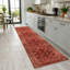 Tapis en chenille de coton rouge pastel Lacasa-371592411