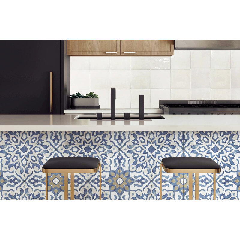 Cloe 5" x 5" Ceramic Tile, Black