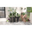 Hautes jardinières avec trou de drainage, pots de fleurs pour l'extérieur 28 "-1070615894