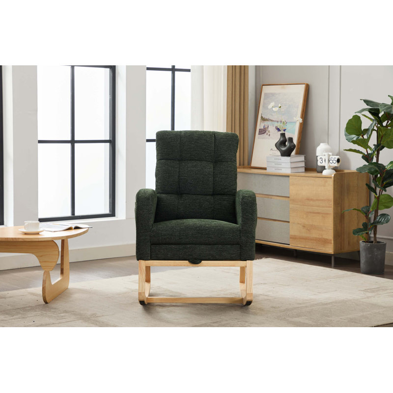 Chaise berçante Modern, Vert foncé