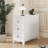 End Table with 3 Drawers, Corner Table with 2 Open Shelves, Tall Side Table for Bedroom and Corner, White