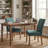 Fabric Upholstered Dining Chairs High Back Parsons Kitchen Chairs With Solid Wood Feet-196672115