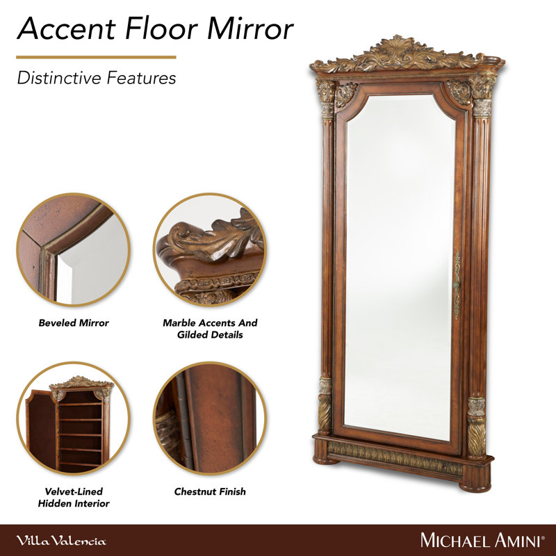 Villa Valencia Accent Floor Mirror