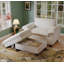 Canapé en chenille l 51 po avec repose-pieds et très grande chaise-1474906956