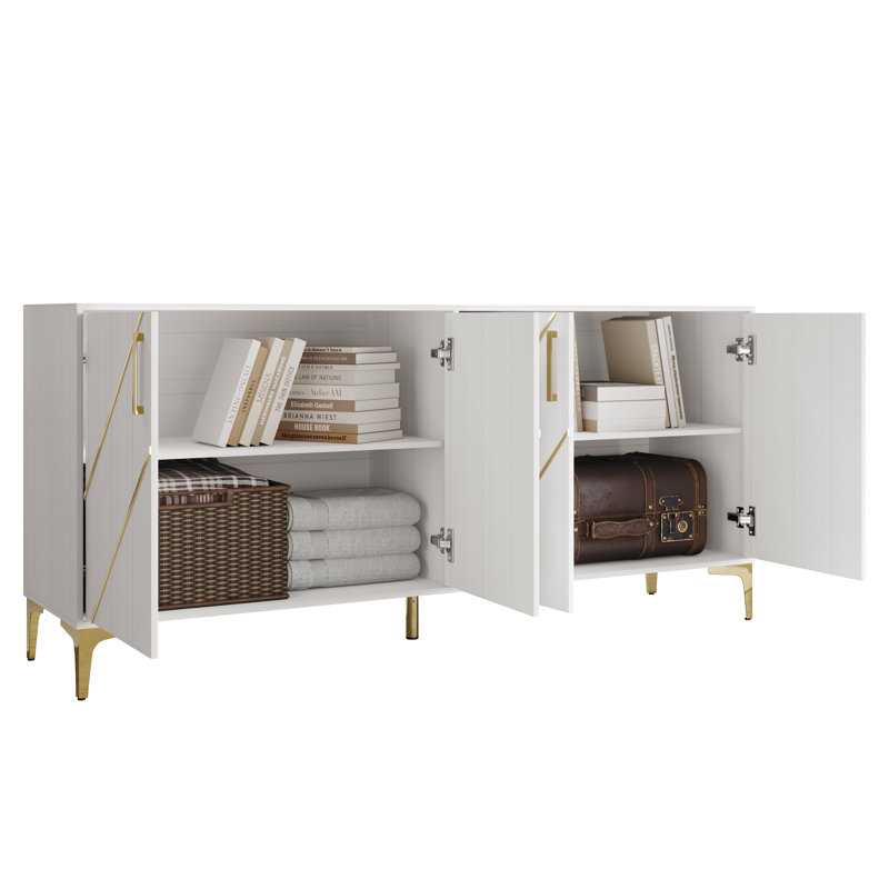 Sideboard In White, Blanc