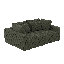 Canapé modulaire en velours côtelé 102,4 po avec accoudoirs carrés Nerissa-1479091181