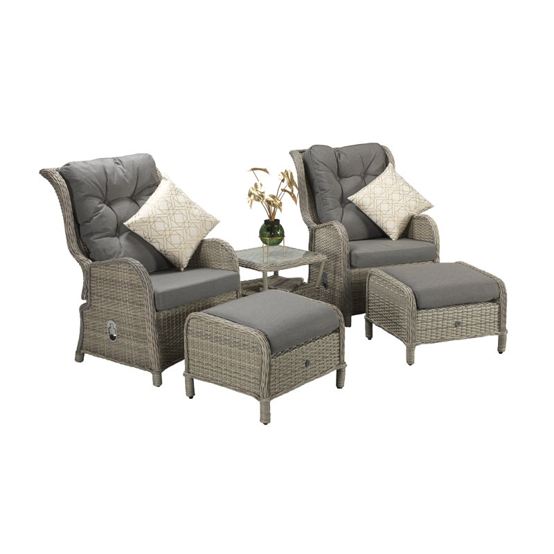 Wrenly 2 Seater Rattan Converstaion Set
