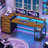 Metal Base Computer Desk with Power Outlet-459607545