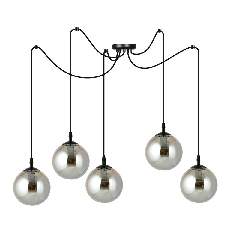 Garnes 5 - Light Sphere Pendant, Graphite