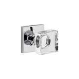 Viaggio Quadrato Rosette Privacy (Bed & Bath) with Quadrato Crystal Knob