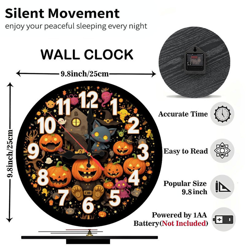 Horloge d'Halloween