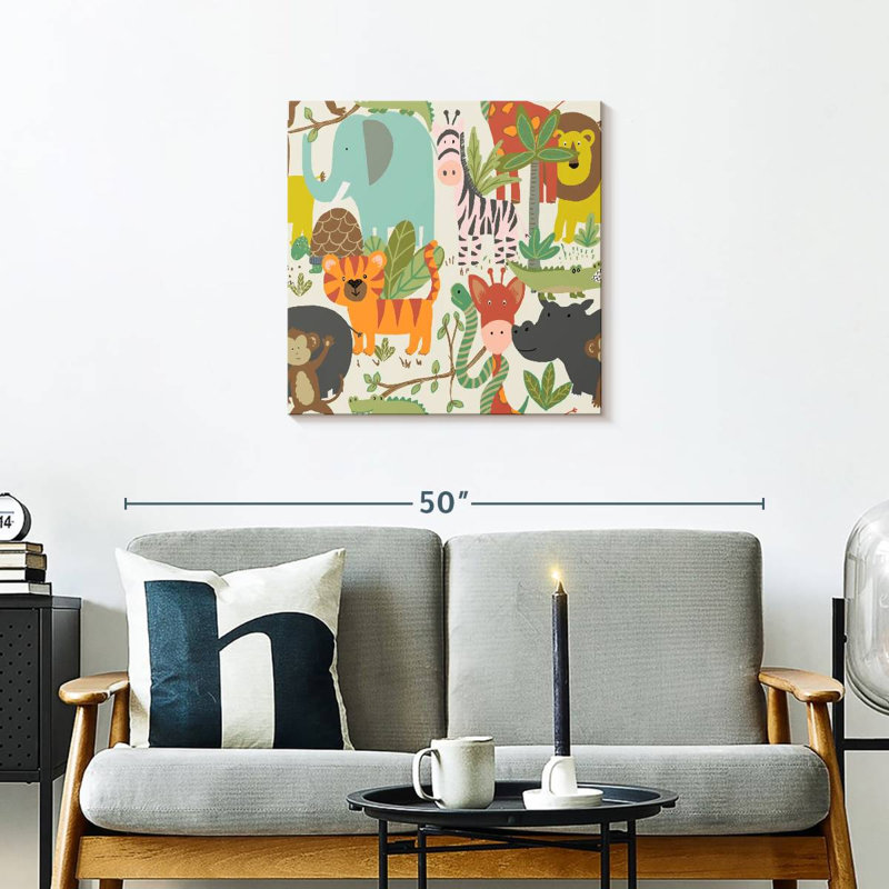 Ashelle Jungle Party, 24" H x 24" W