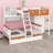 Space-Saving Bunk Bed Featuring Built-In Closet, Drawers, Shelving And Ambient LED Lights
