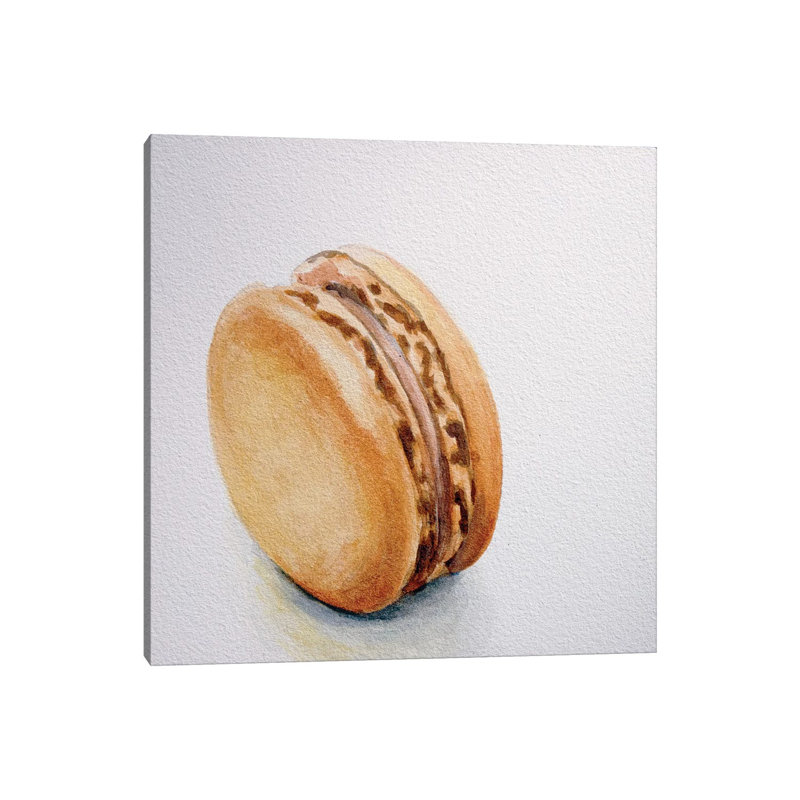 Caramel Macaron by Jennifer Redstreake - Wrapped Canvas Print, 45.72cm H x 45.72cm W x 1.91cm D