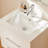 24-Inch Wall-Mounted Bathroom Vanity with Double Drawers, Soft-Close System,White Ceramic Sink-119015973-119015975-119015976