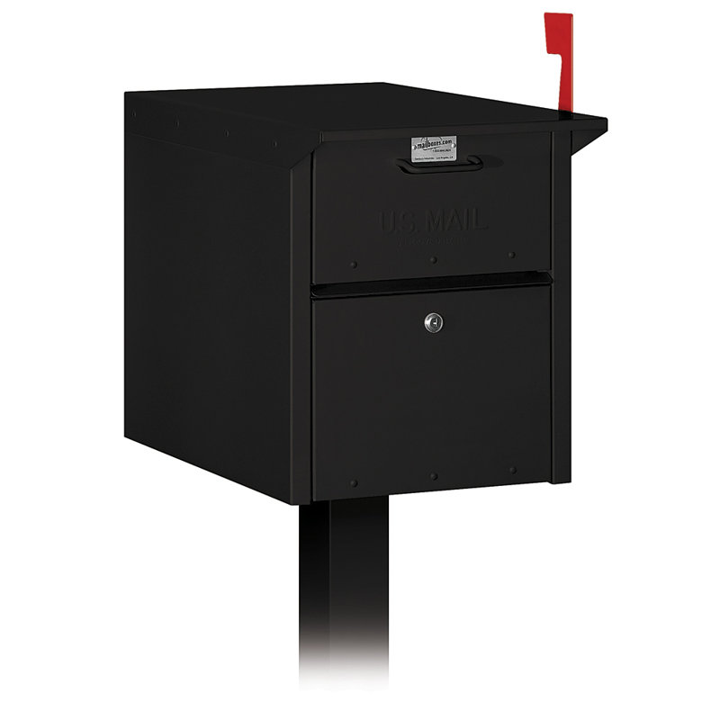 Boîte aux lettres verrouillable verrouillable, Noir