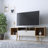 Theodore 62.99" Mid-Century Moderrn 6-Shelf TV Stand for TVs up to 60" in Off White and Cinnamon-1754171366