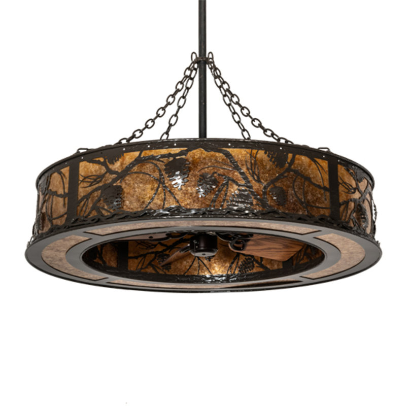 Whispering Pines Downrod Ceiling Fan
