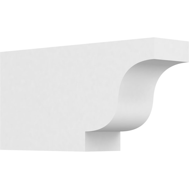 3"W x 6"H x 12"L Standard Newport Architectural Grade PVC Rafter Tail, 6"H x 3"W x 12"D