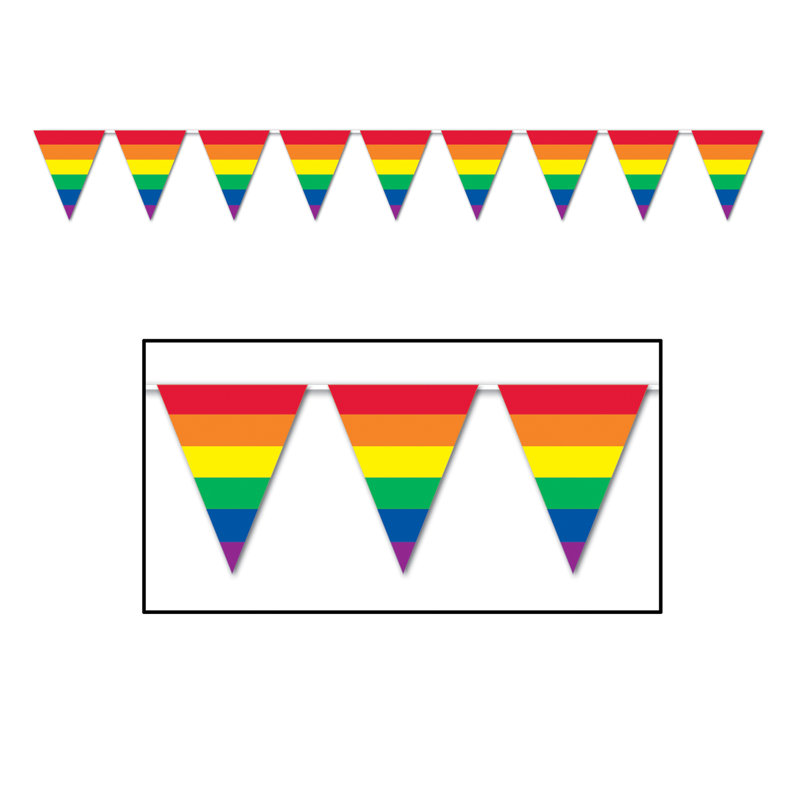 Bannière Rainbow Pennant - paquet de 12