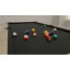 La table combinée 3-en-1 Hampton American de 7 pi comprend une table de billard, une table de ping-pong et une table de salle à manger avec banc de rangement double-93633284-134077061