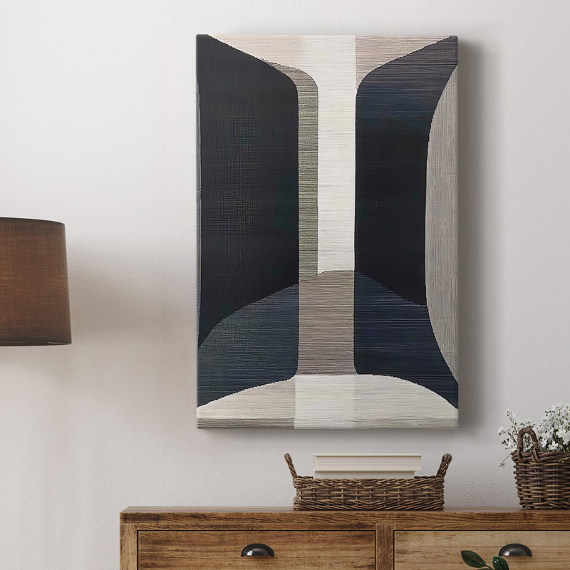 Série ABSTRACT DCLIX - Toile tendue avec châssis Premium - Prêt à être accroché, H 48 po x l 32 po