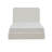 Canter Tall Headboard Upholstered Bed / 52" High Headboard / Elegant Simplicity / No Box Spring Needed / Easy Assembly /   /  Pearl White Chenille-656201836