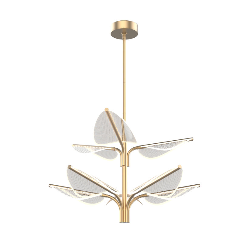 Luminaire suspendu à DEL unique et remarquable à 8 lumières Flora